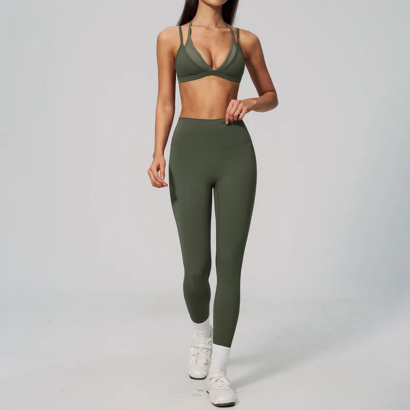 Women's Sports Bra Full Leggings Set