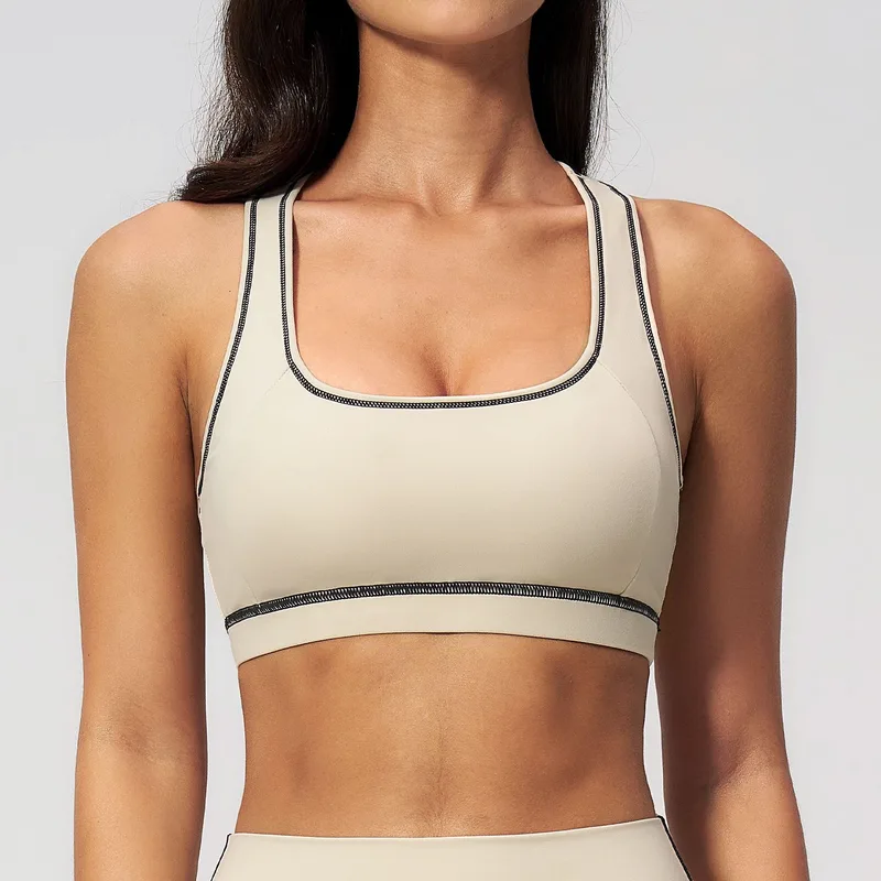 Women's Brushed Color Block Workout Bra