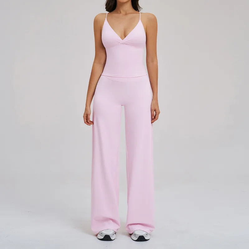 Women's Camisole Wide Leg Pants Set